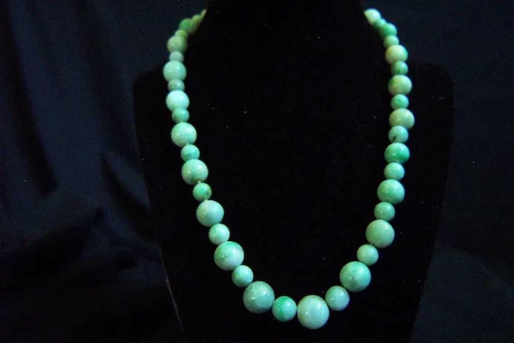 Amazing Estate Vintage Jadeite Jade Sterling Silv… - image 9