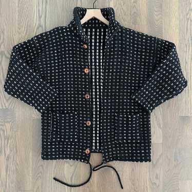 Vintage Maki Ahuashca 100% Wool Cardigan Sweater … - image 1