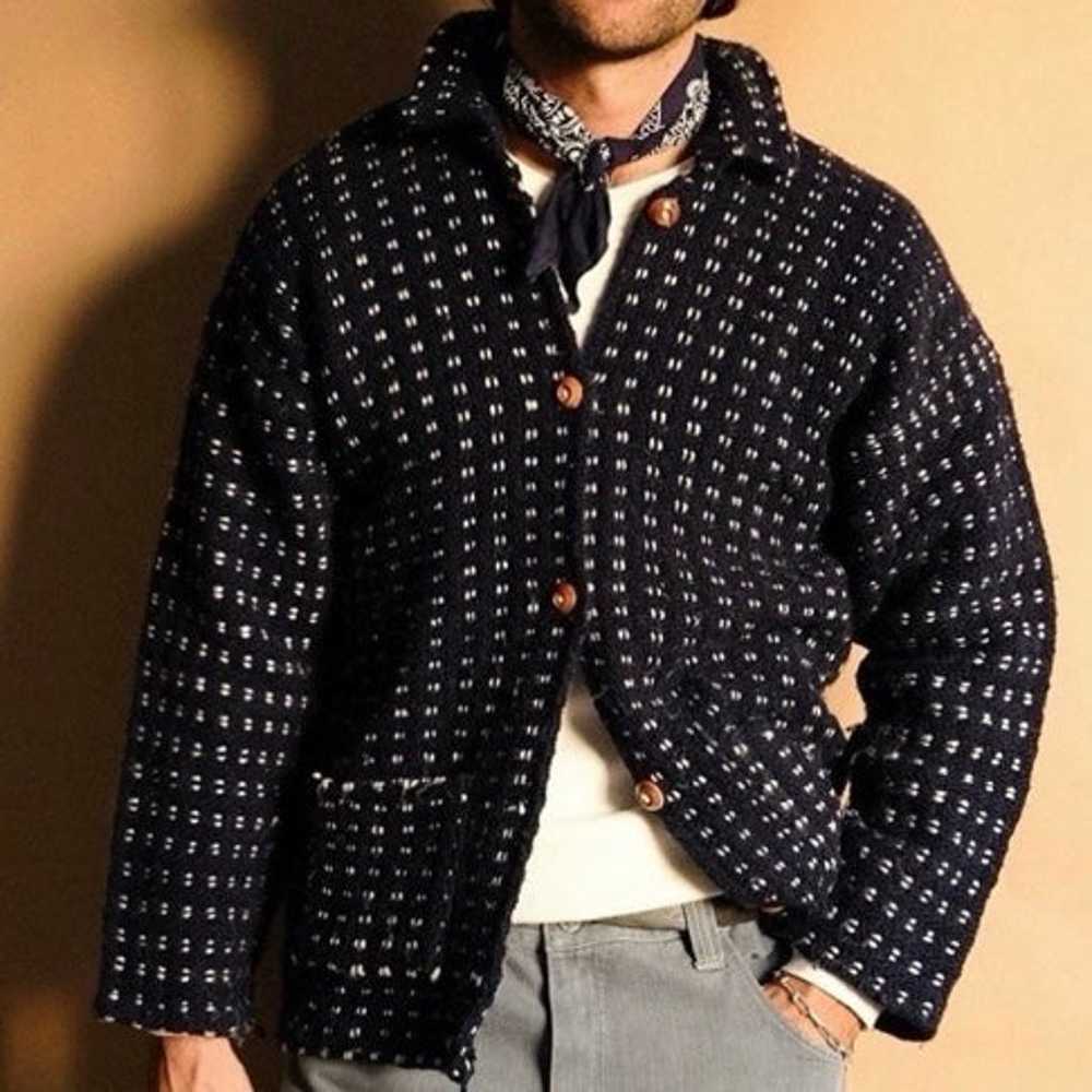 Vintage Maki Ahuashca 100% Wool Cardigan Sweater … - image 2