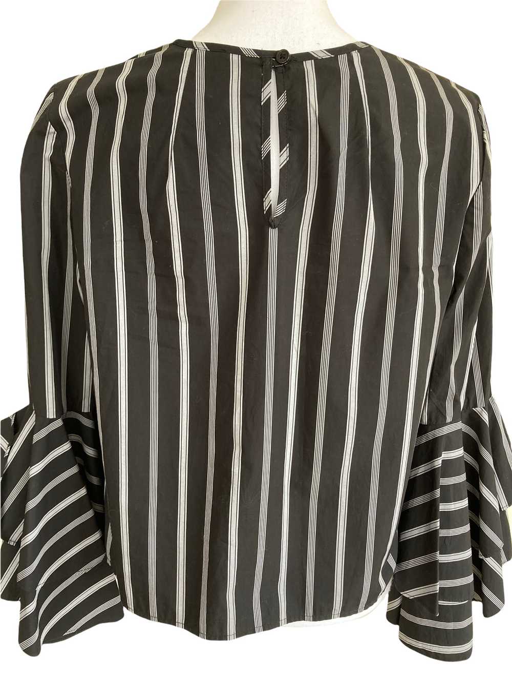 Milly Black and White Bell Sleeve Top, 8 - image 7