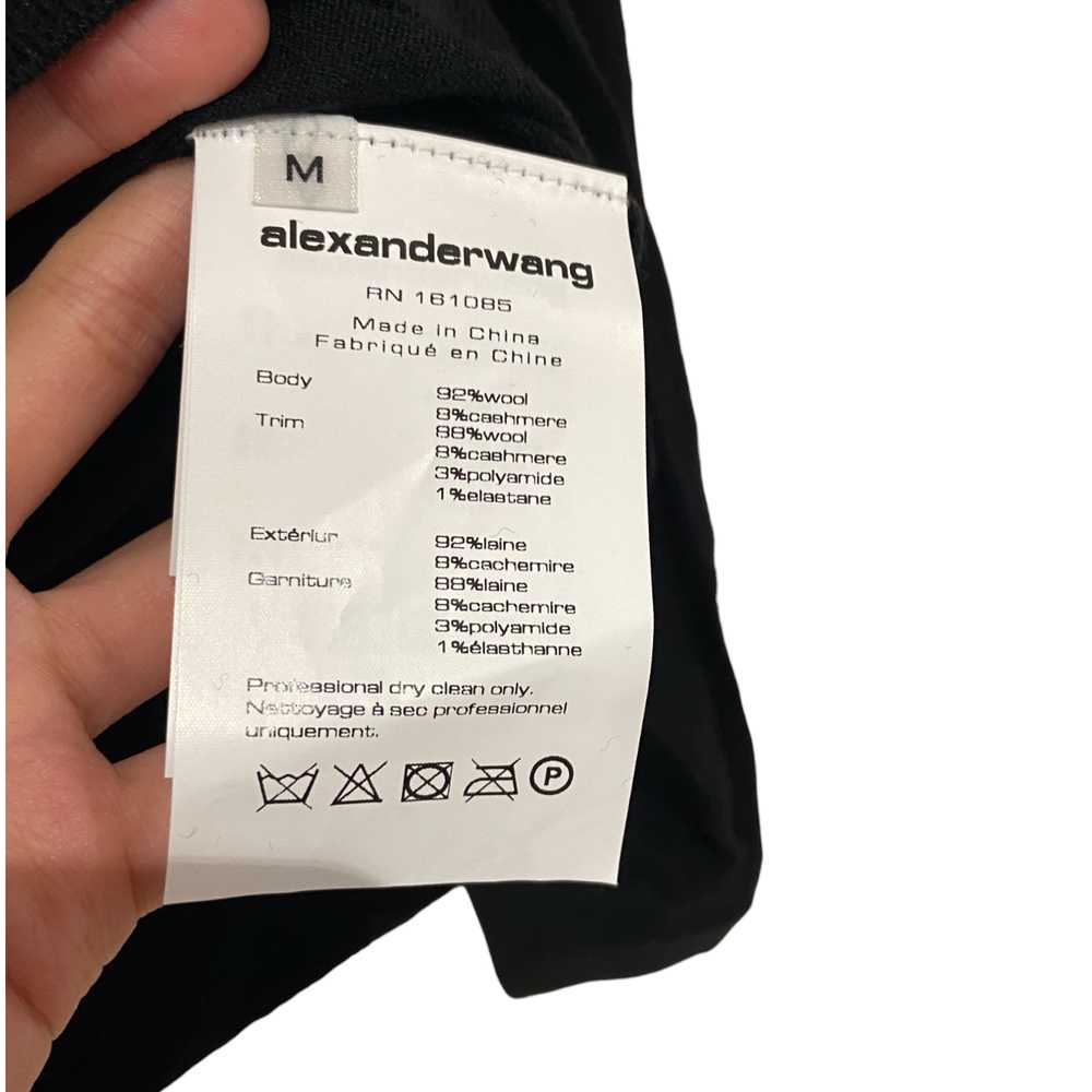 Alexander Wang Alexander Wang Black Merino Wool T… - image 6