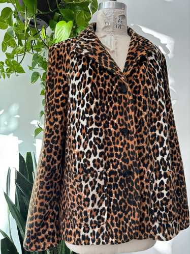 Vintage Faux Leopard print jacket - image 1