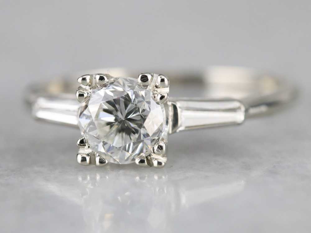 Stunning Retro Era Diamond Engagement Ring - image 2