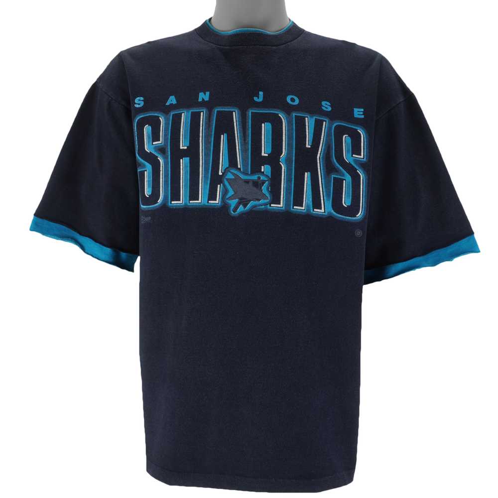 NHL (Salem) - San Jose Sharks Roll Em Ups T-Shirt… - image 1