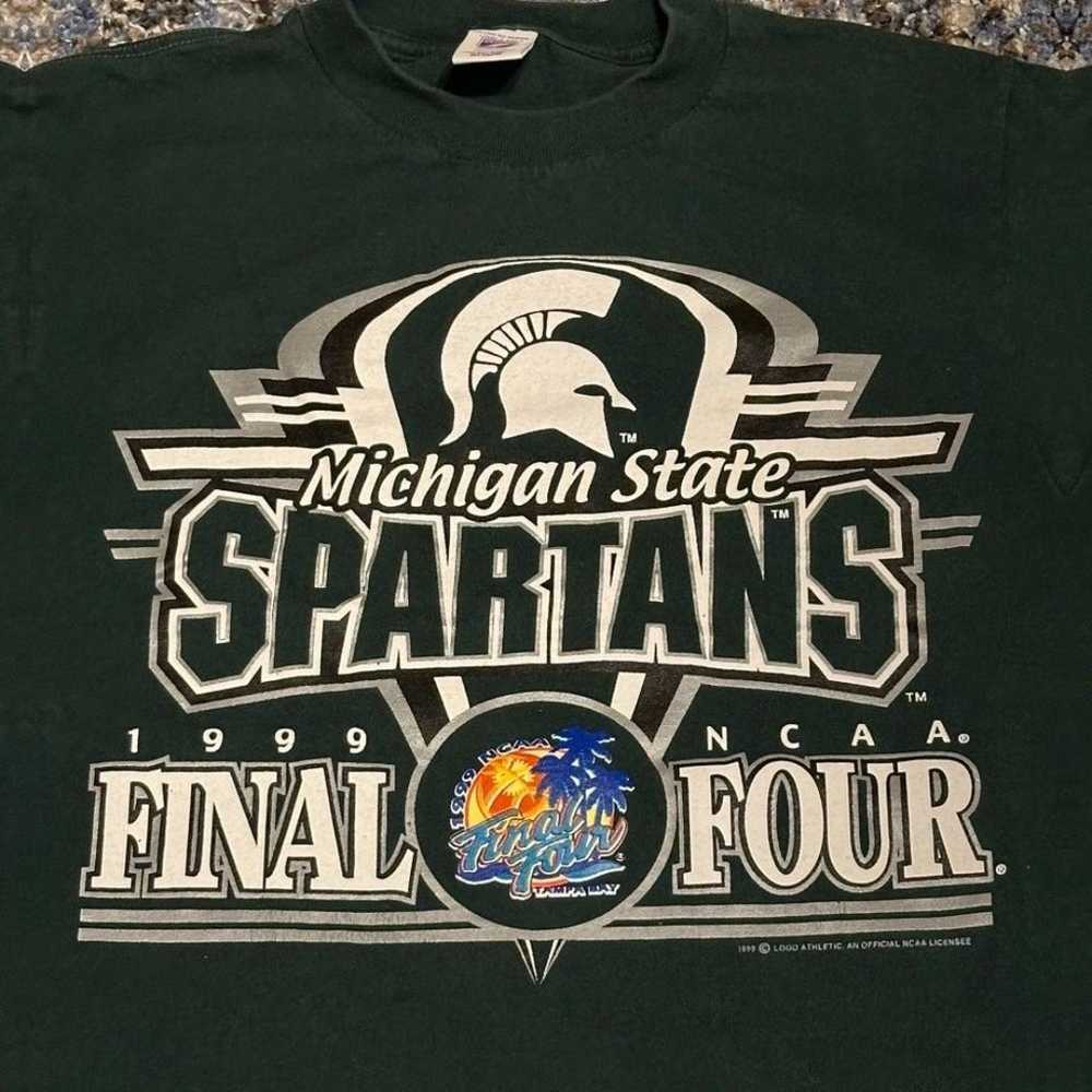 1999 Logo 7 Michigan State Final Four Shirt - image 2