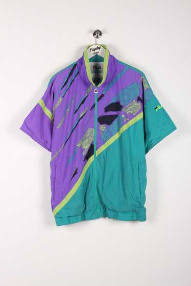 90's Fila Short Track Jacket Abstract XL