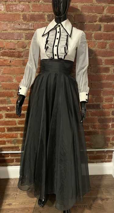 60s Coco California Black & White Dress