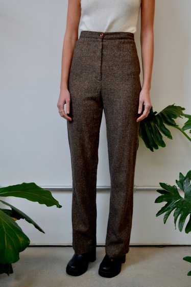 Speckled High Waist Trousers