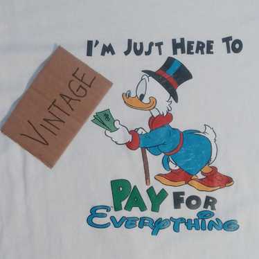 Vintage Scrooge McDuck I pay for everything t-shir