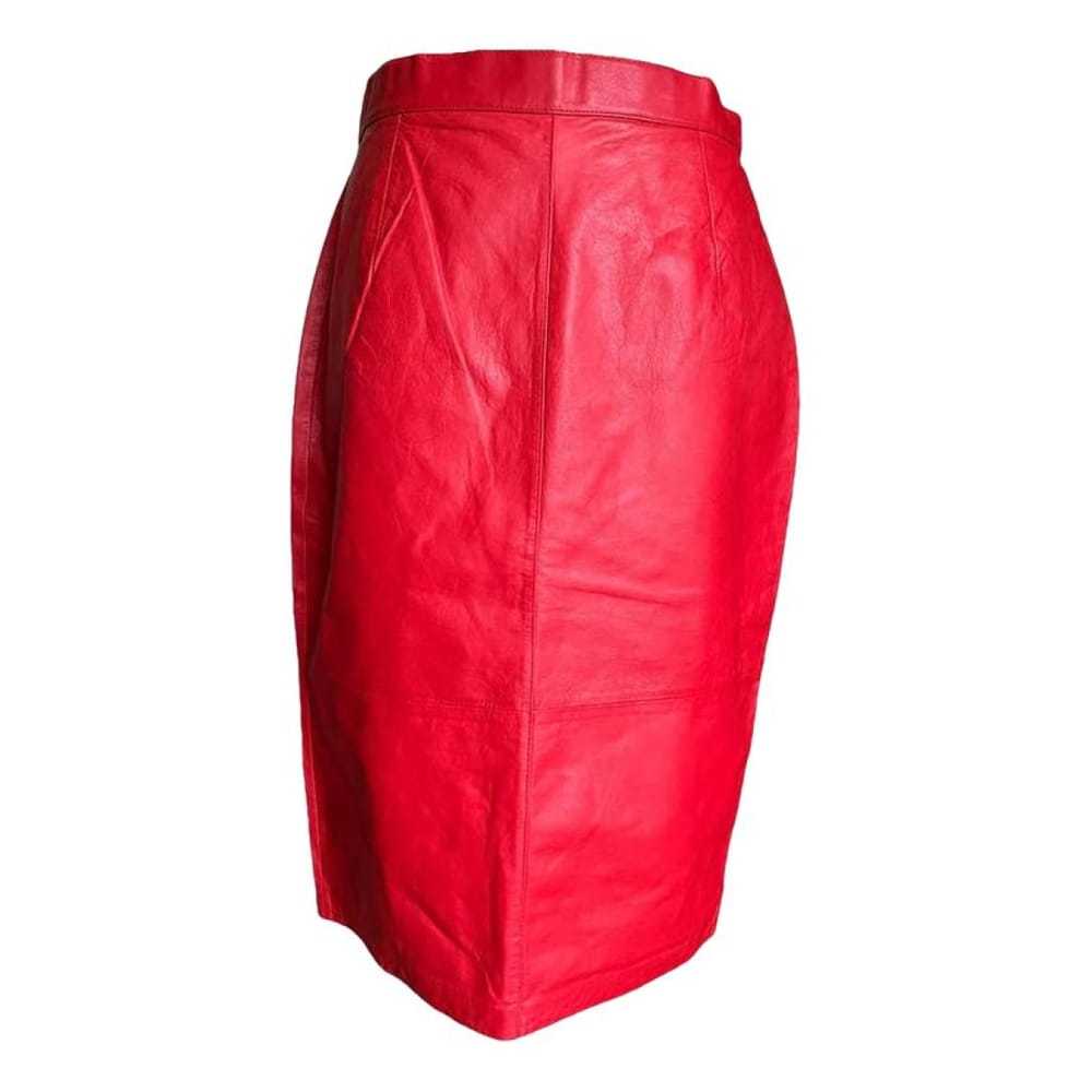 Andrew Marc Leather mini skirt - image 1