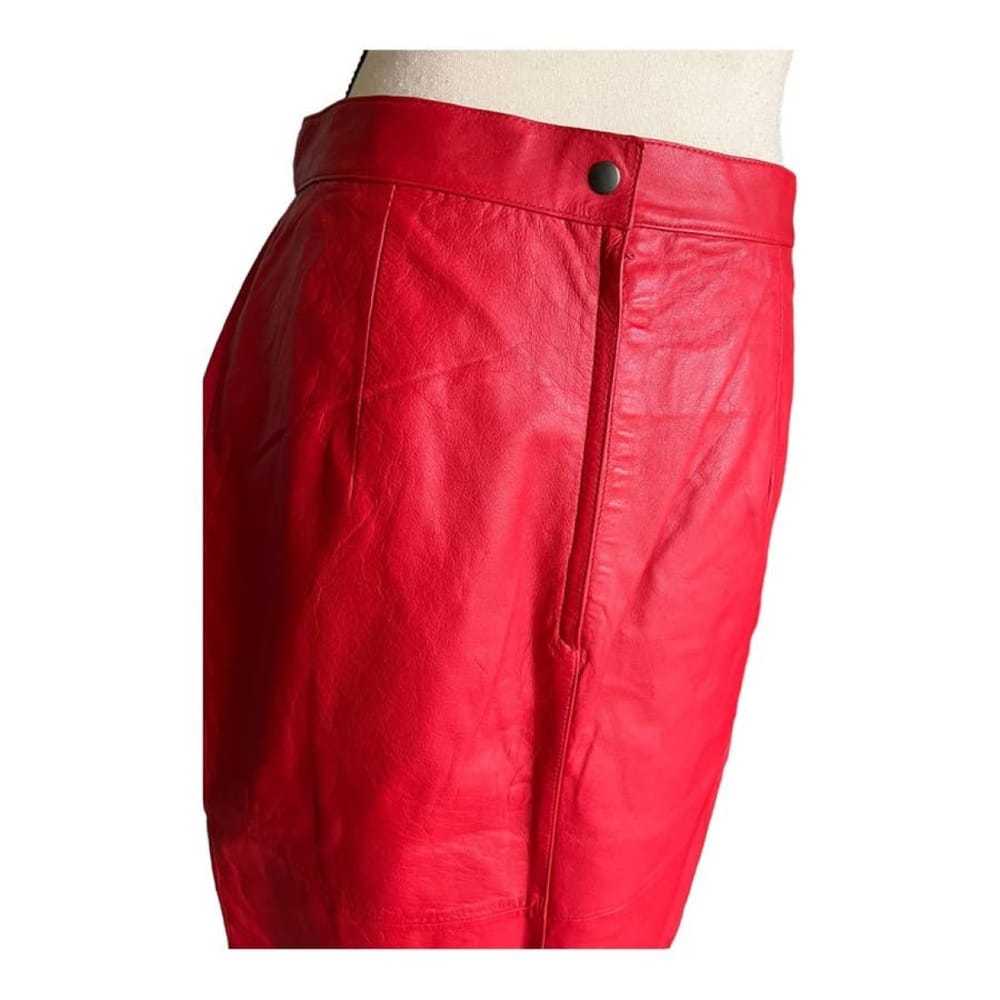 Andrew Marc Leather mini skirt - image 6
