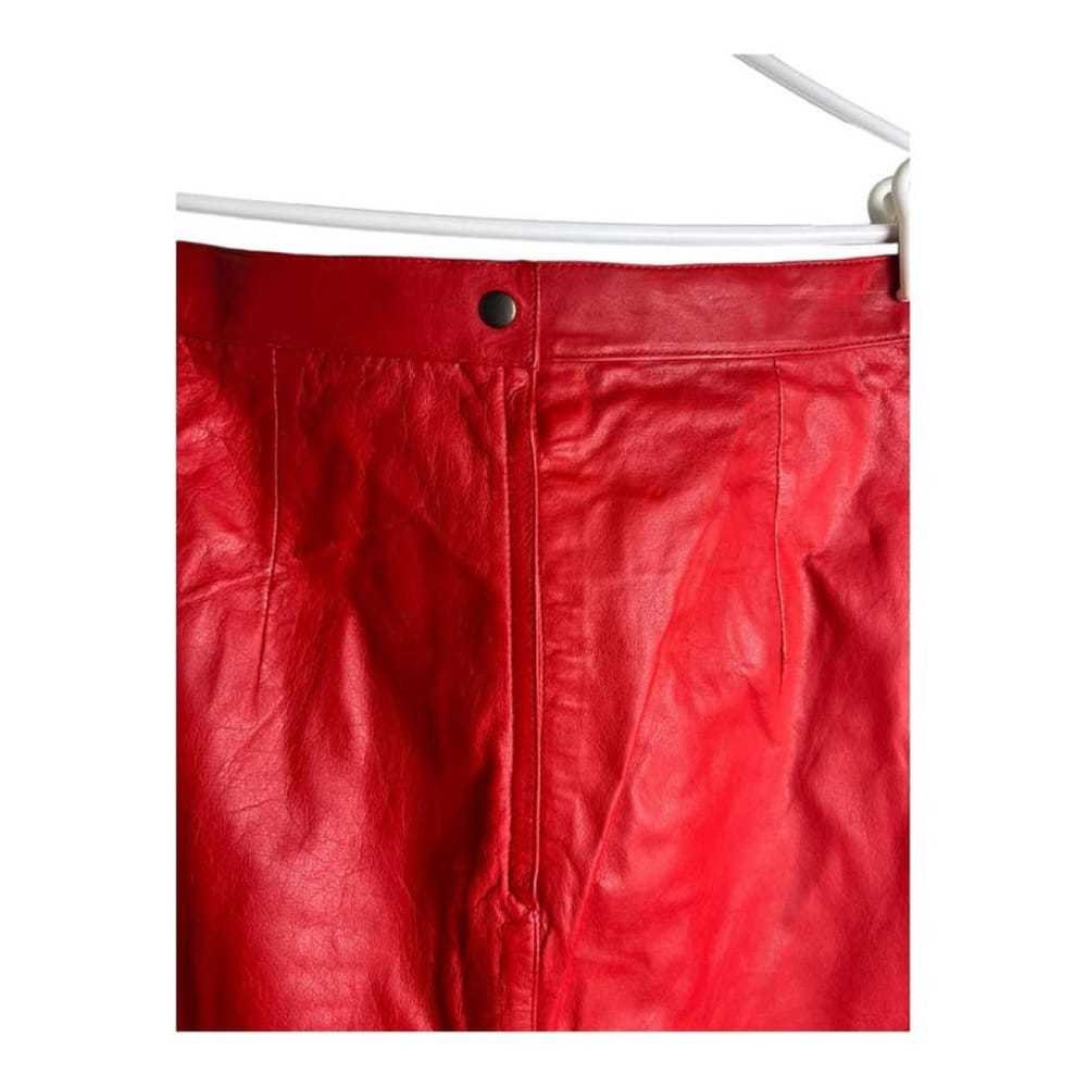 Andrew Marc Leather mini skirt - image 7