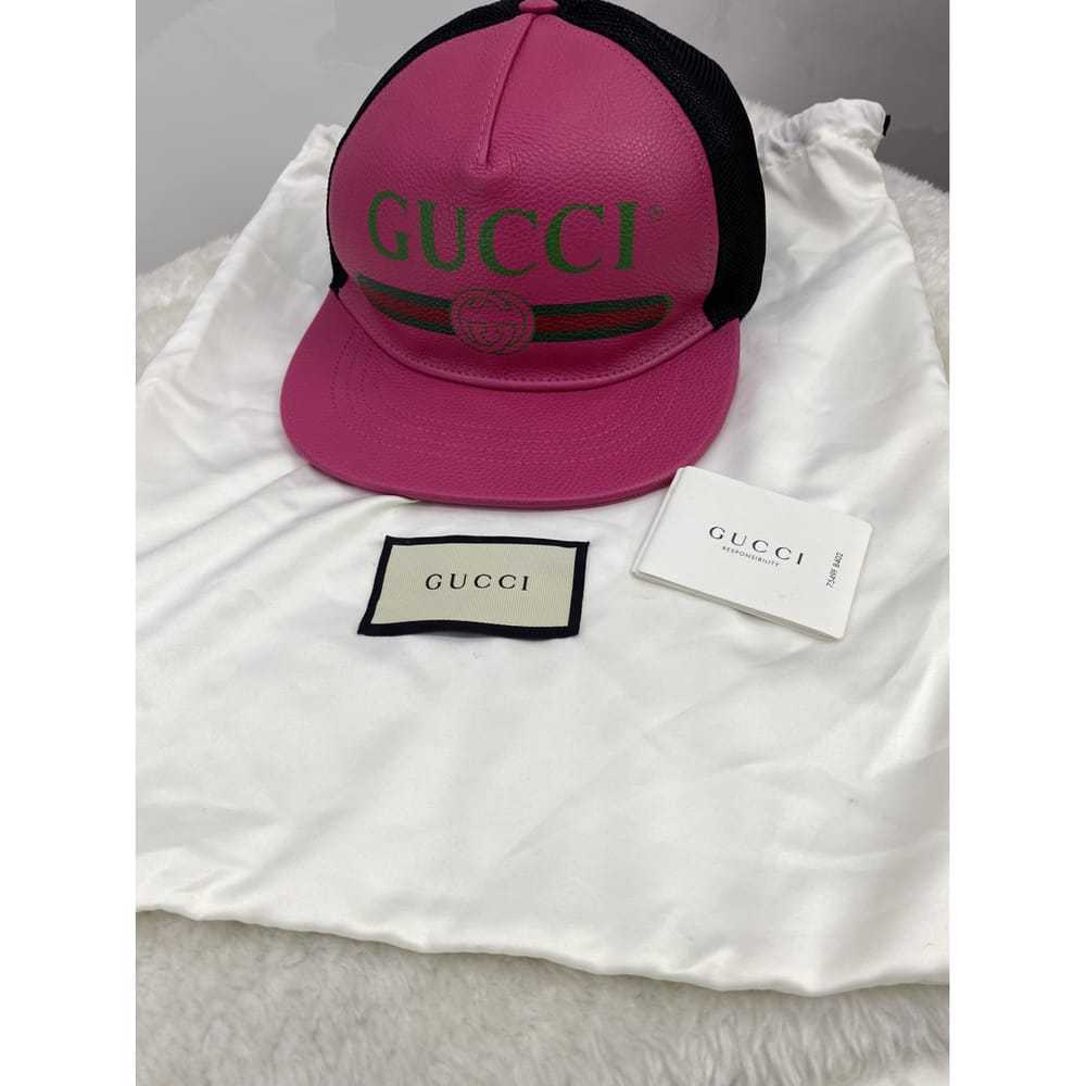 Gucci Leather cap - image 8