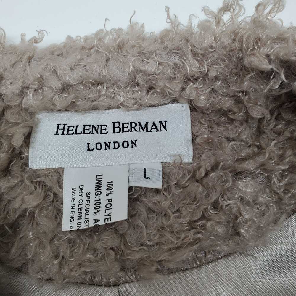 Wm Helene Berman Pink Long Sleeve Crew Neck Fur C… - image 3