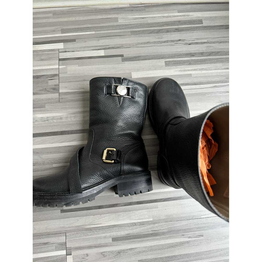Versace Leather biker boots - image 5