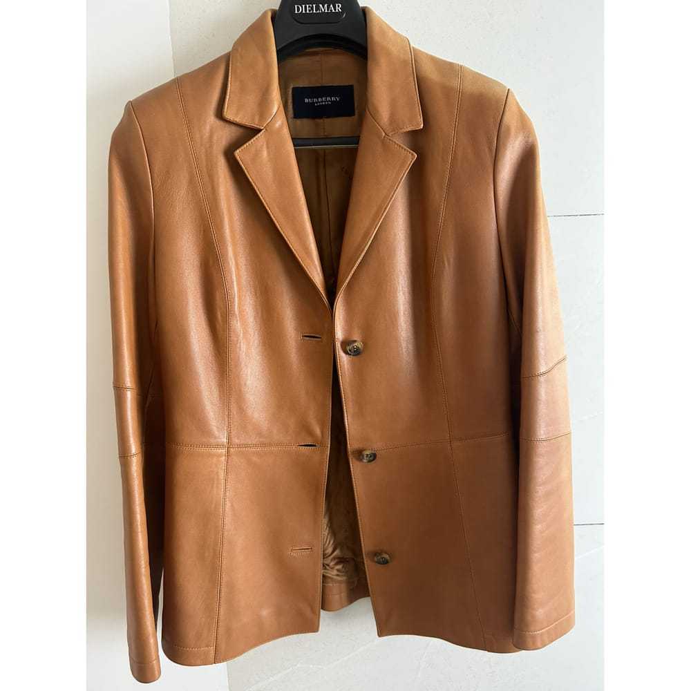 Burberry Leather blazer - image 2