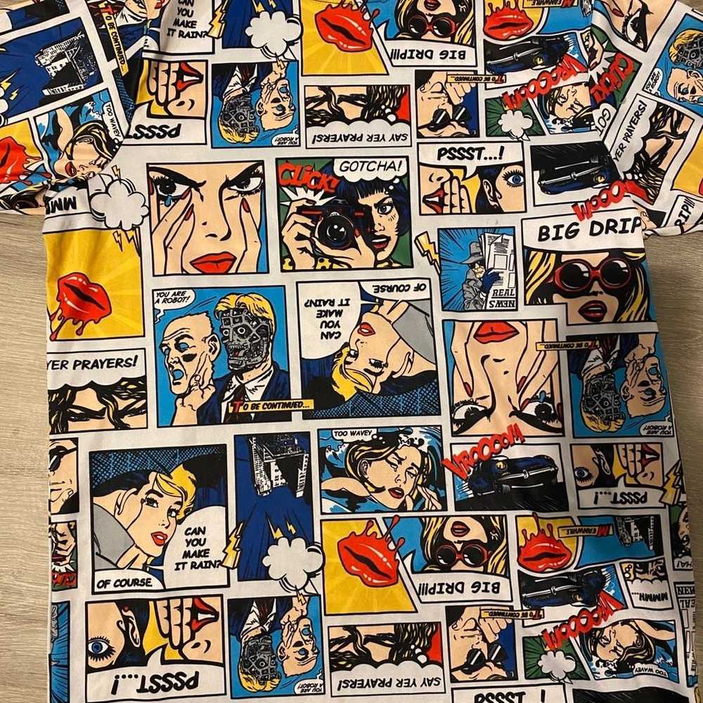 Oh Snap! Drill Clothing Comic Book Shirt [SizeS] - image 3