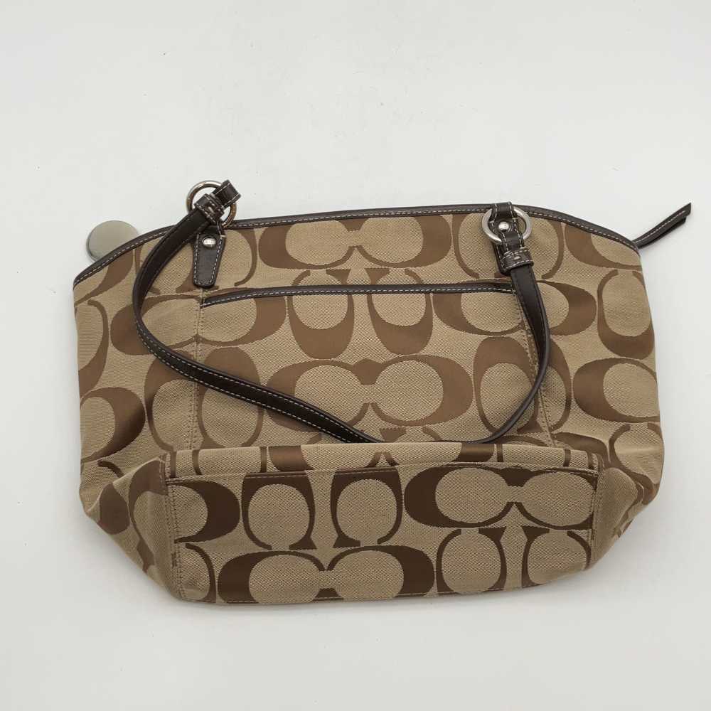 Coach Womens Brown Beige Monogram Inner Pocket Do… - image 2