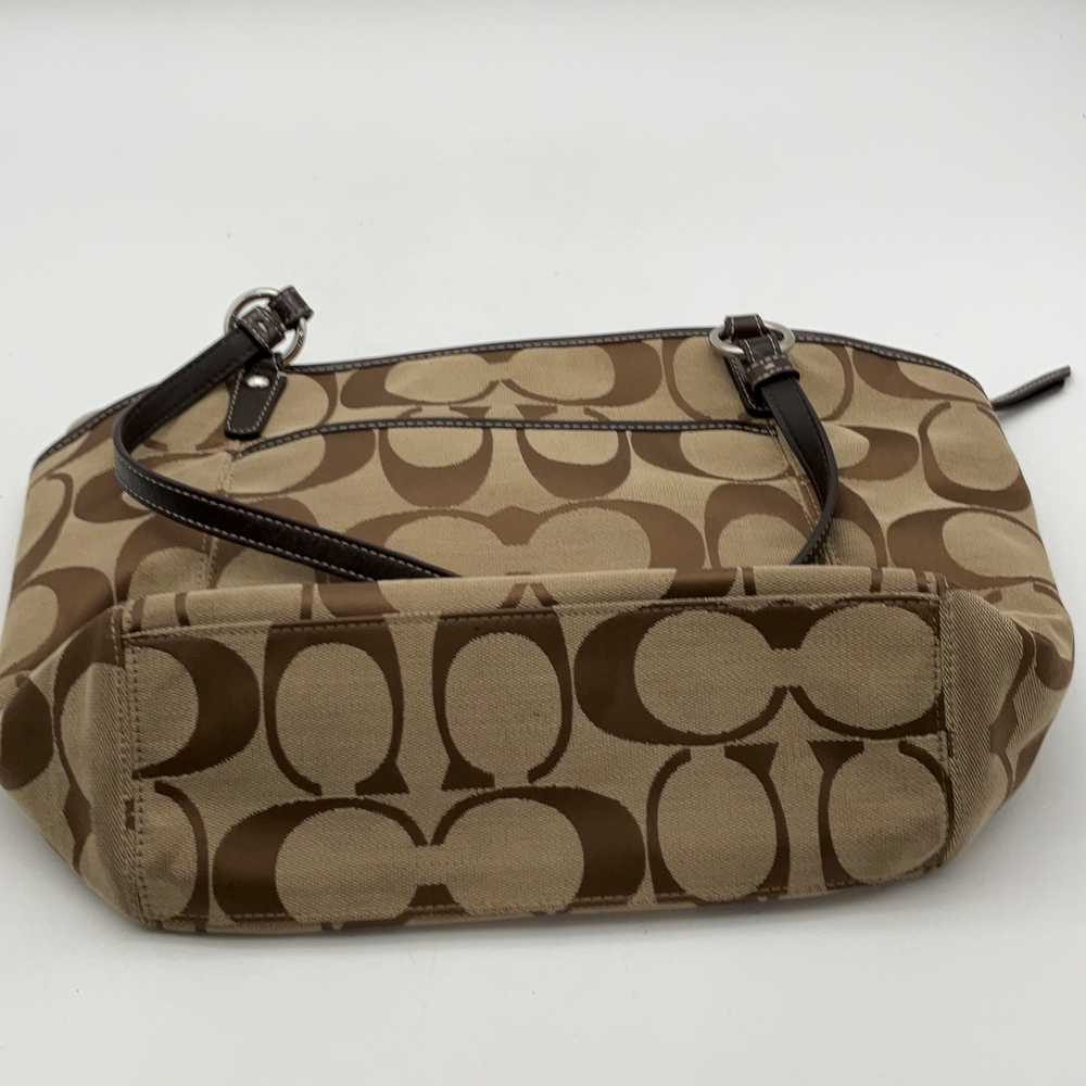 Coach Womens Brown Beige Monogram Inner Pocket Do… - image 3