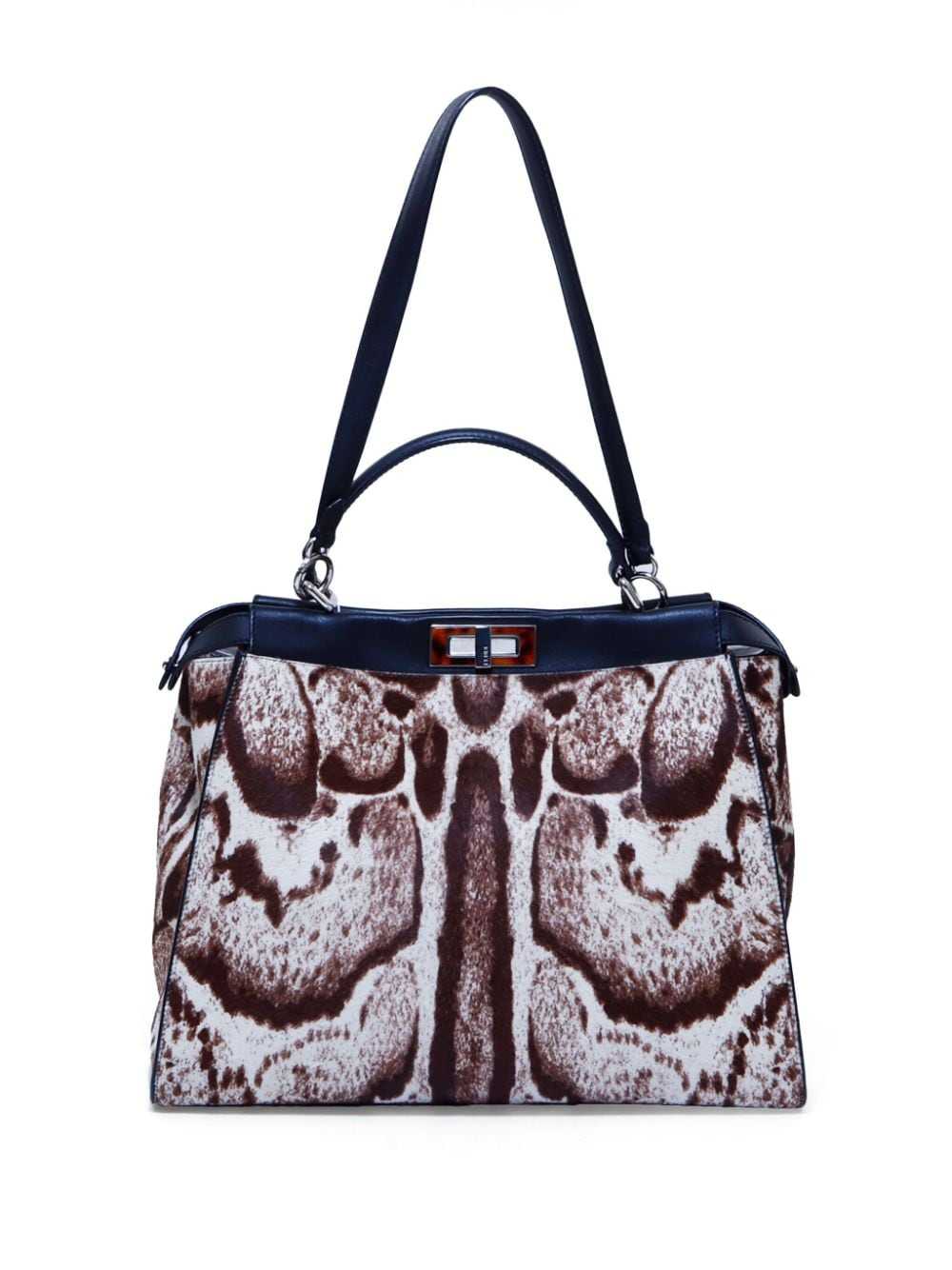 Fendi Pre-Owned Peekaboo leather handbag - Brown - image 2