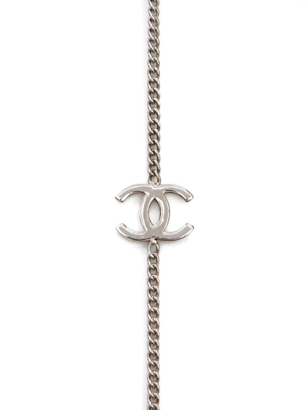 CHANEL Pre-Owned 1997 CC chain necklace - Silver - image 2
