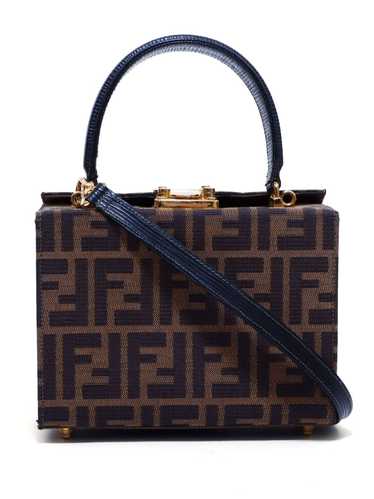 Fendi Pre-Owned Zucca two-way vanity handbag - Br… - image 1