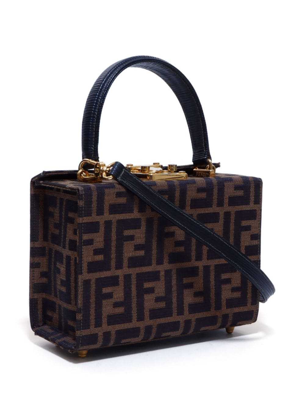 Fendi Pre-Owned Zucca two-way vanity handbag - Br… - image 3