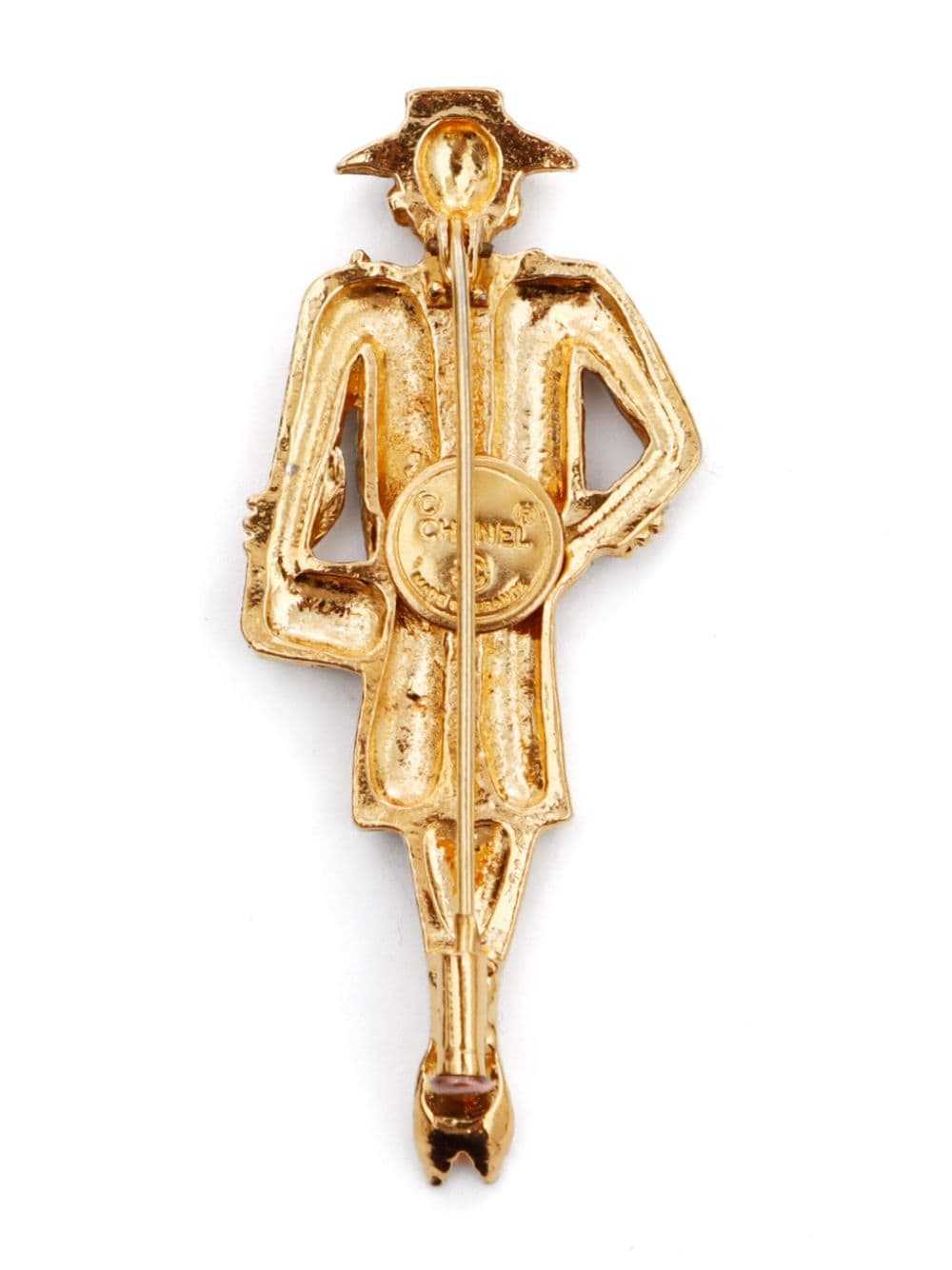 CHANEL Pre-Owned 1981-1985 Mademoiselle brooch - … - image 3