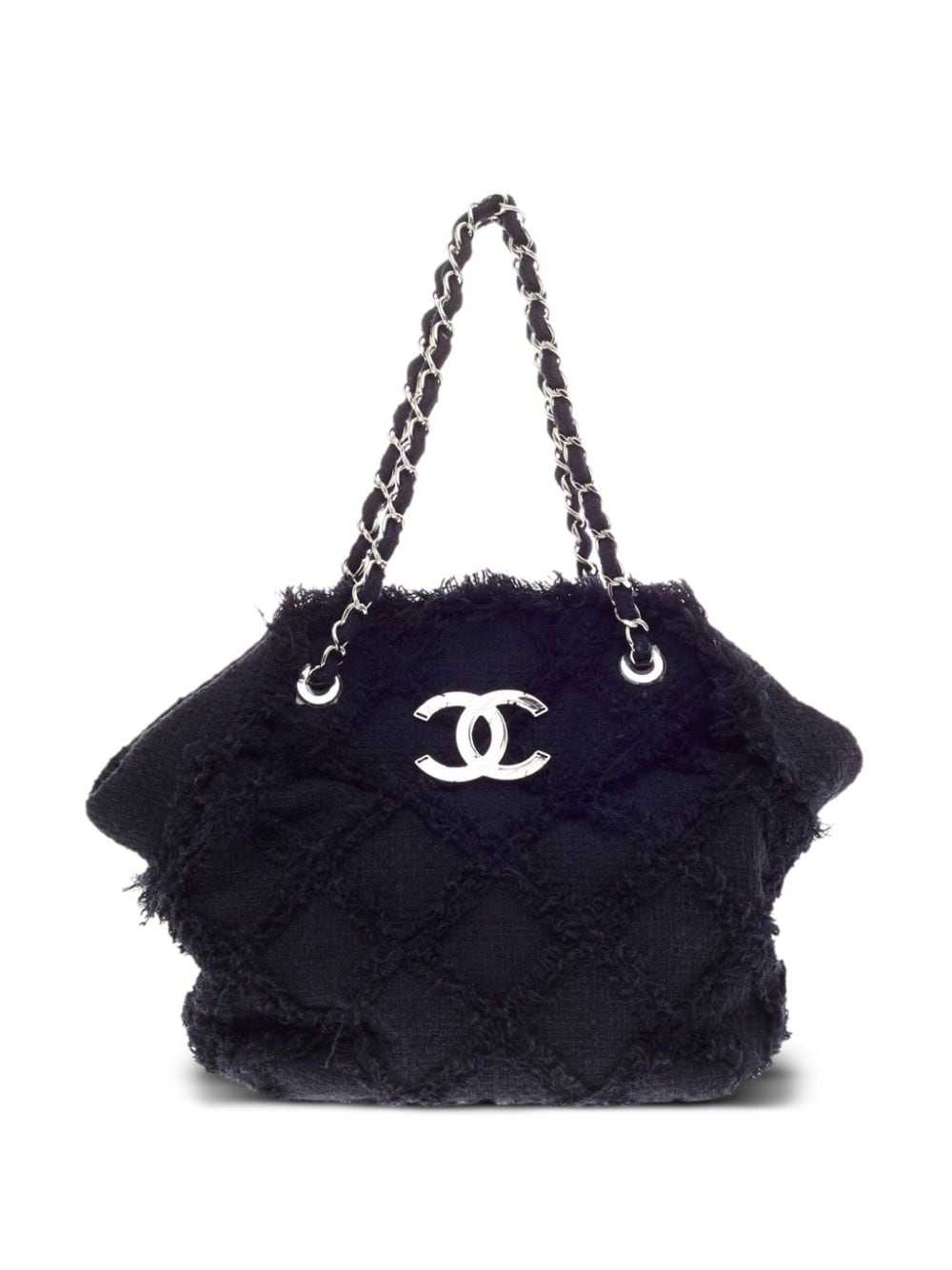 CHANEL Pre-Owned 2009 large Crochet Nature tote b… - image 1