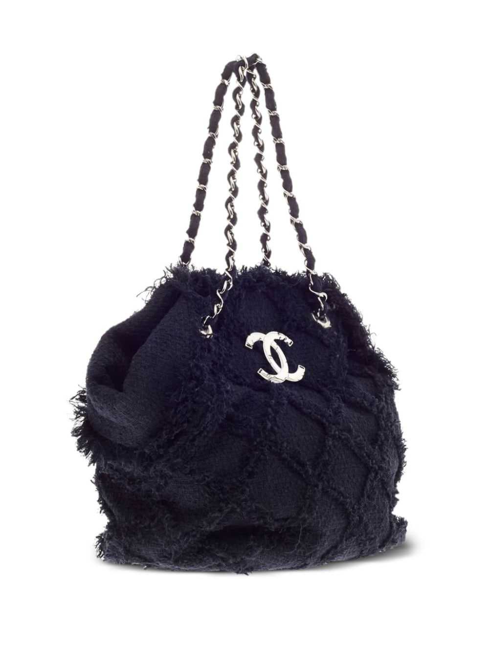 CHANEL Pre-Owned 2009 large Crochet Nature tote b… - image 3