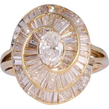 .50 Carat Oval Center Diamond Ring