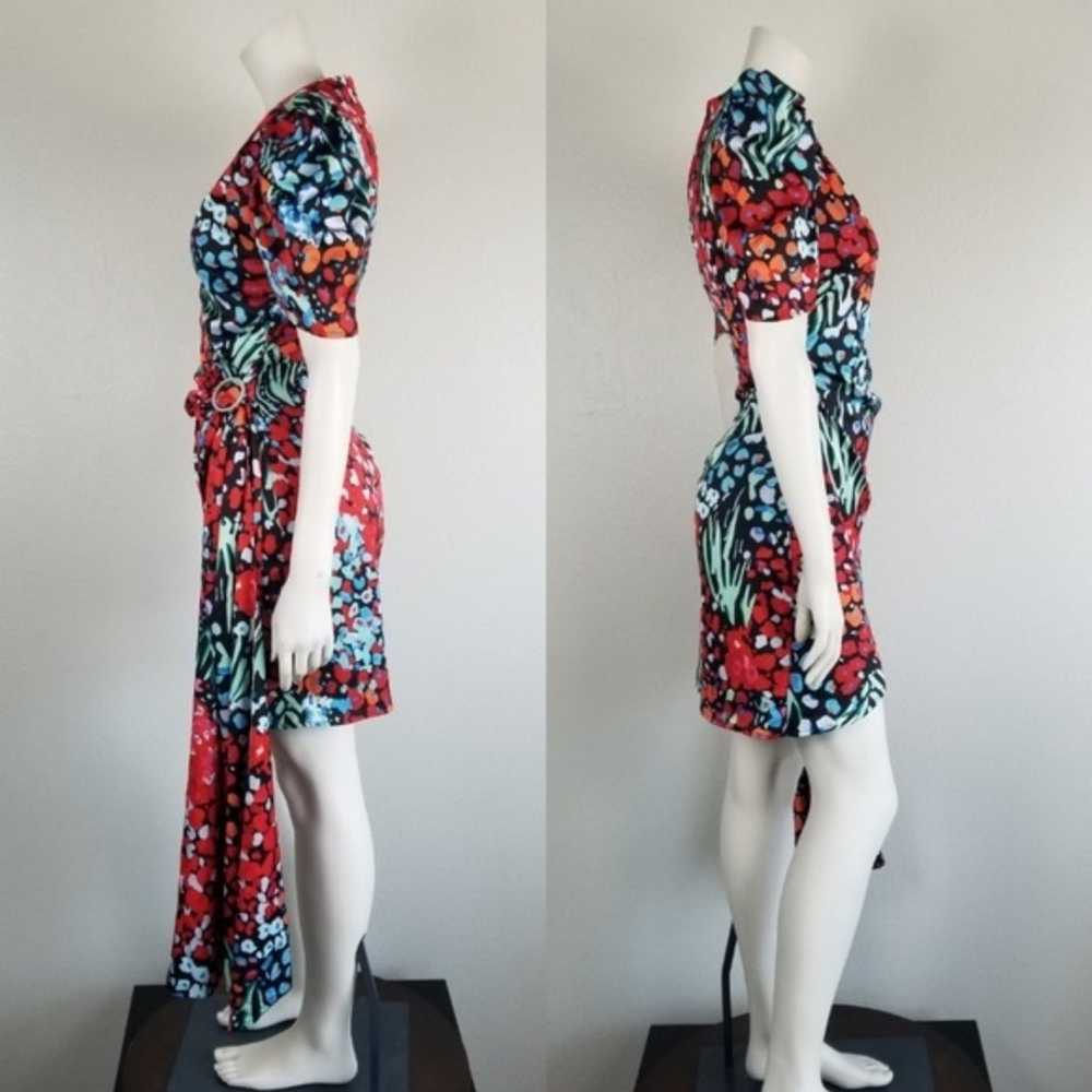 Elliatt Donna Party Faux Wrap Mini Dress in Multi… - image 3