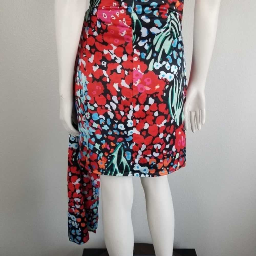 Elliatt Donna Party Faux Wrap Mini Dress in Multi… - image 8