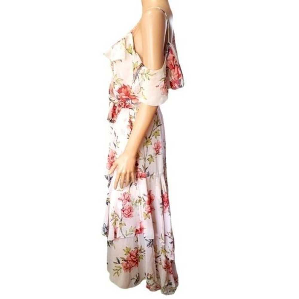 Joie Cristeta Silk Floral Cold Shoulder Maxi Dres… - image 3