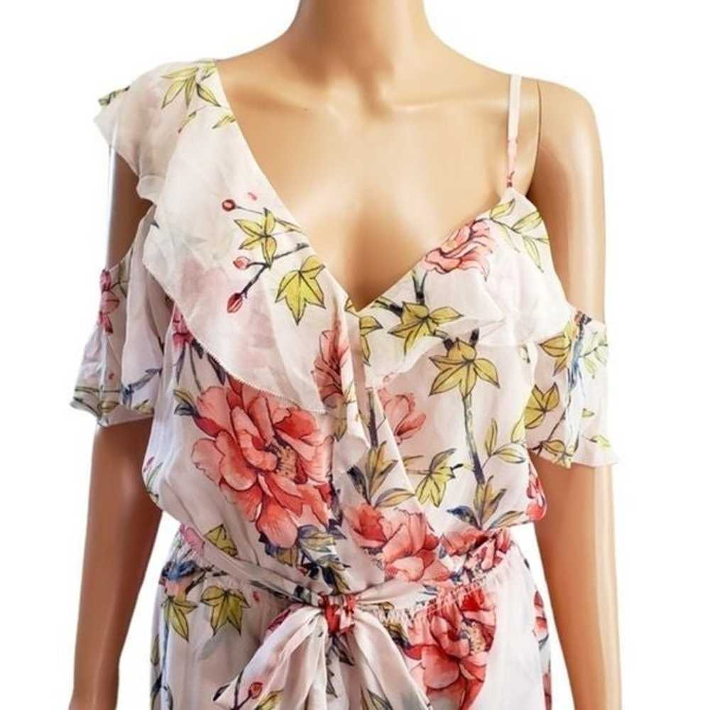 Joie Cristeta Silk Floral Cold Shoulder Maxi Dres… - image 5