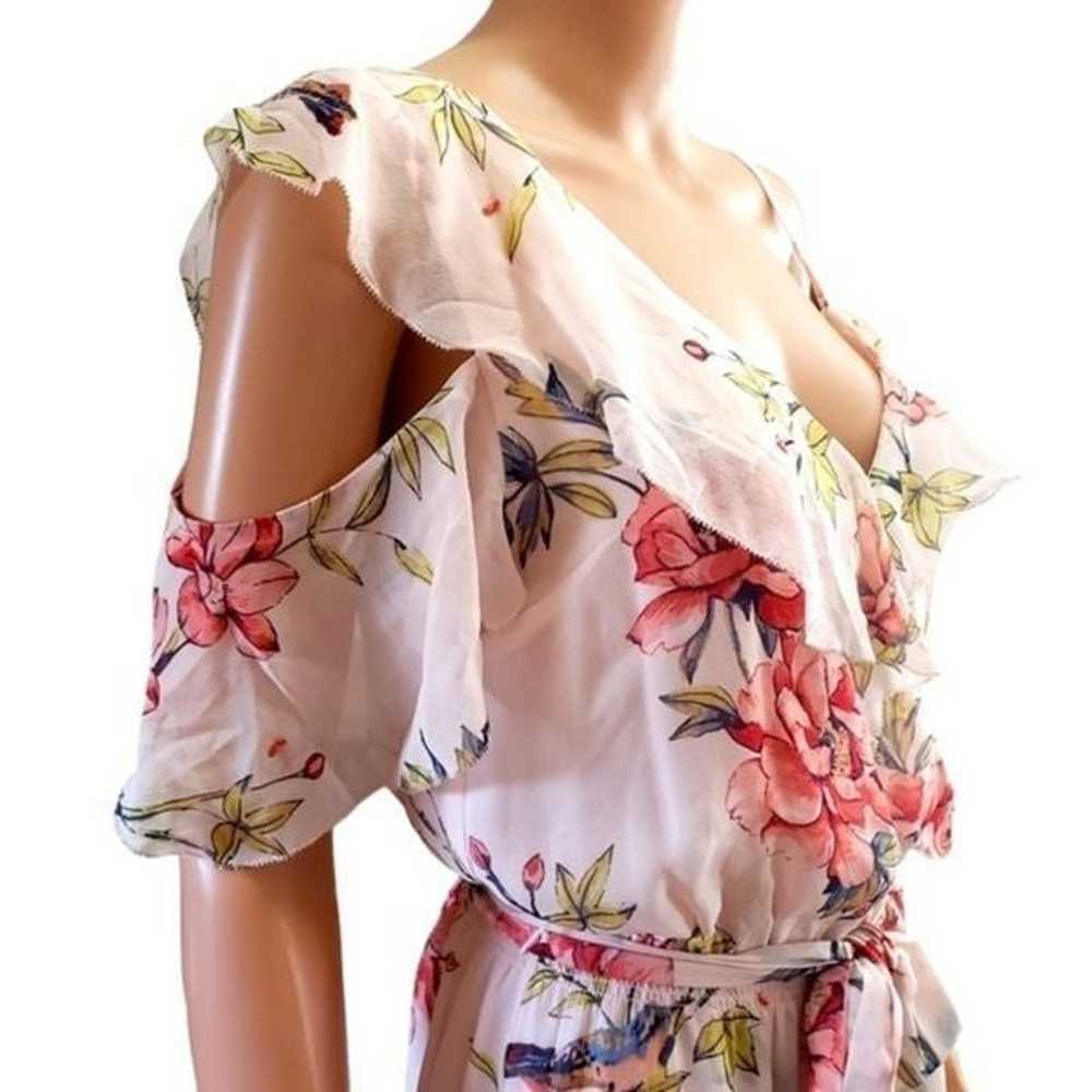 Joie Cristeta Silk Floral Cold Shoulder Maxi Dres… - image 7