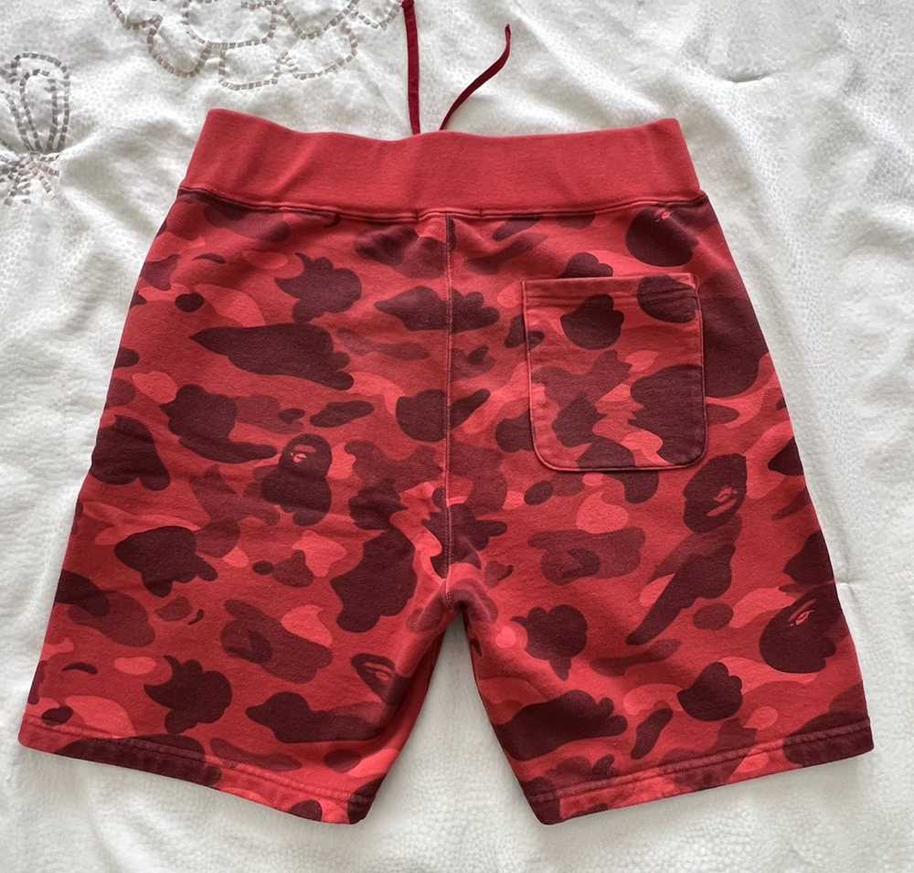 Bape Color Camo Sweat Shorts - image 2