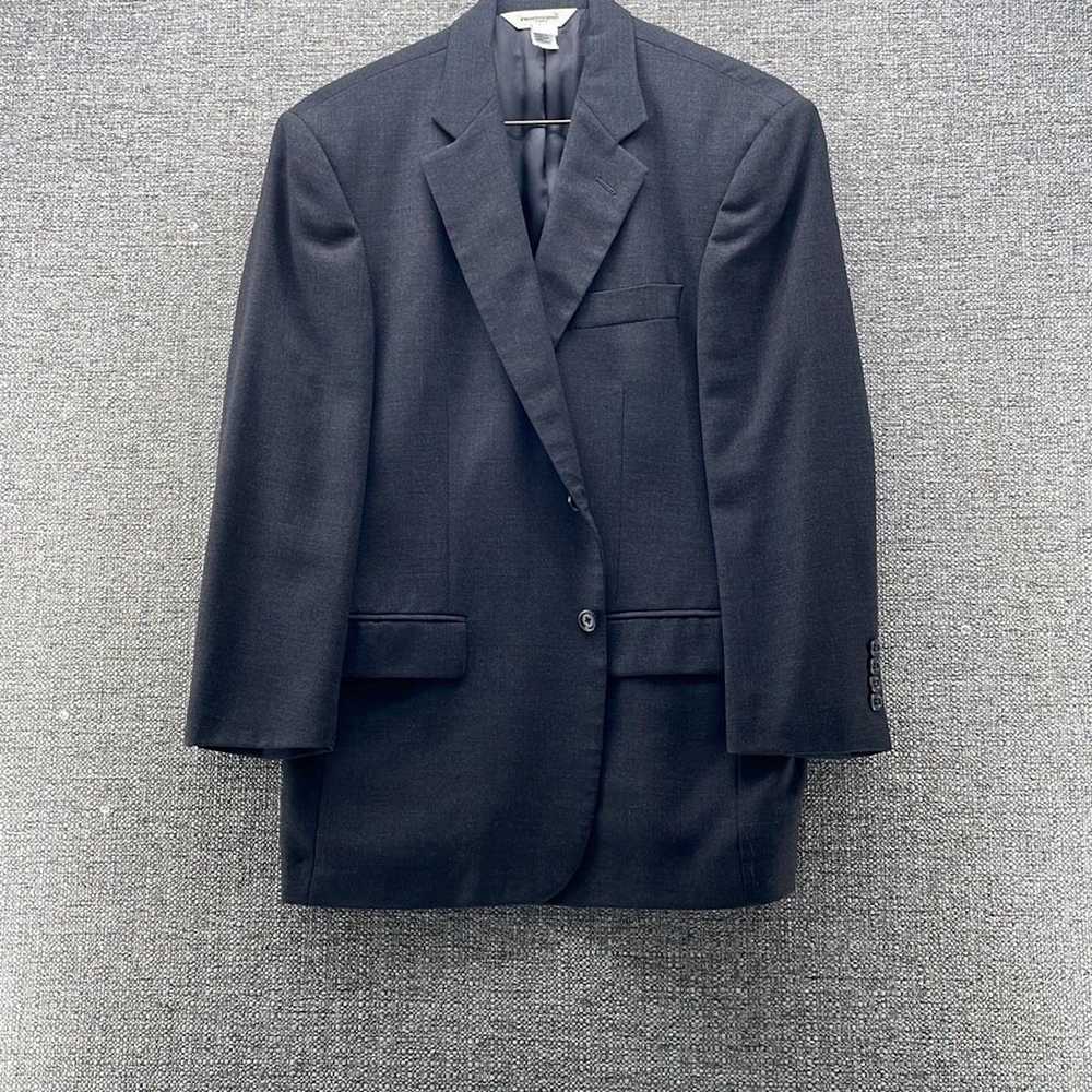 Chaps Pronto Uomo Sports Coat Mens 40s Charcoal P… - image 1