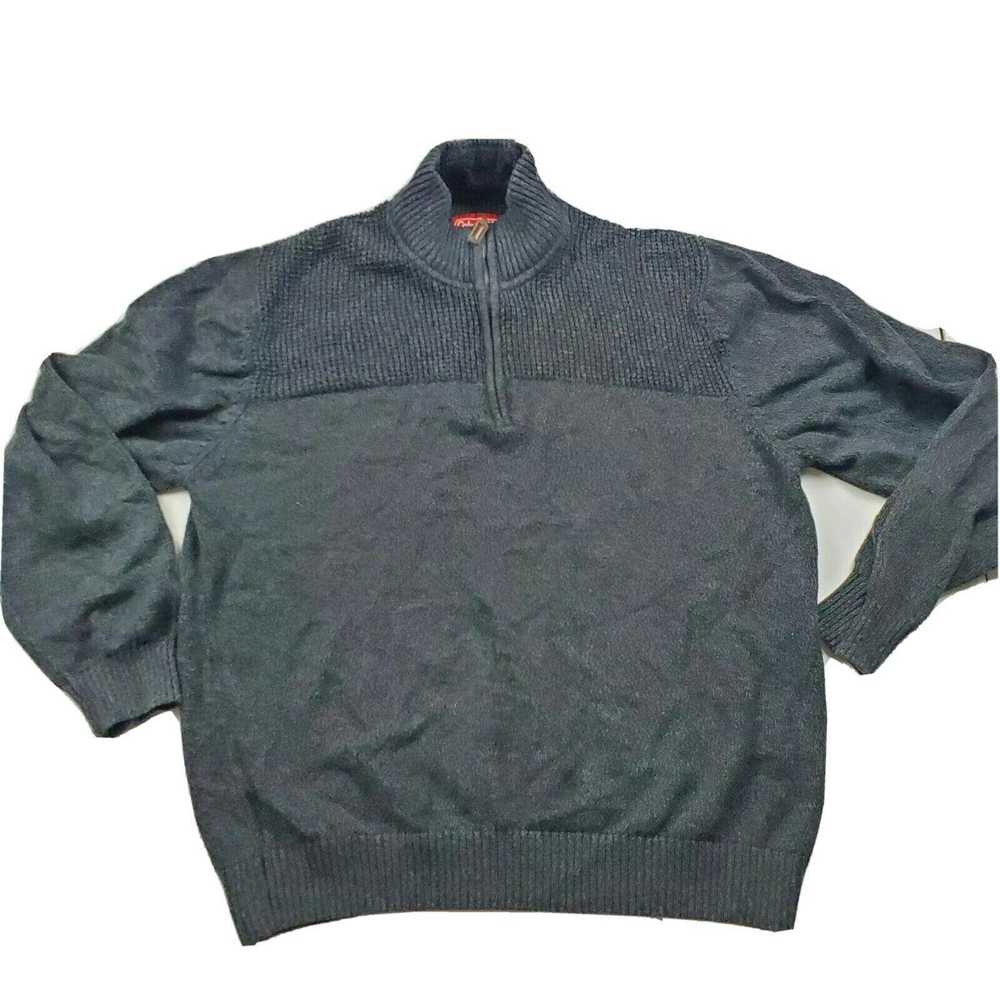 Coleman Coleman Mens XL Gray Sweater 1/4 Zip Long… - image 1