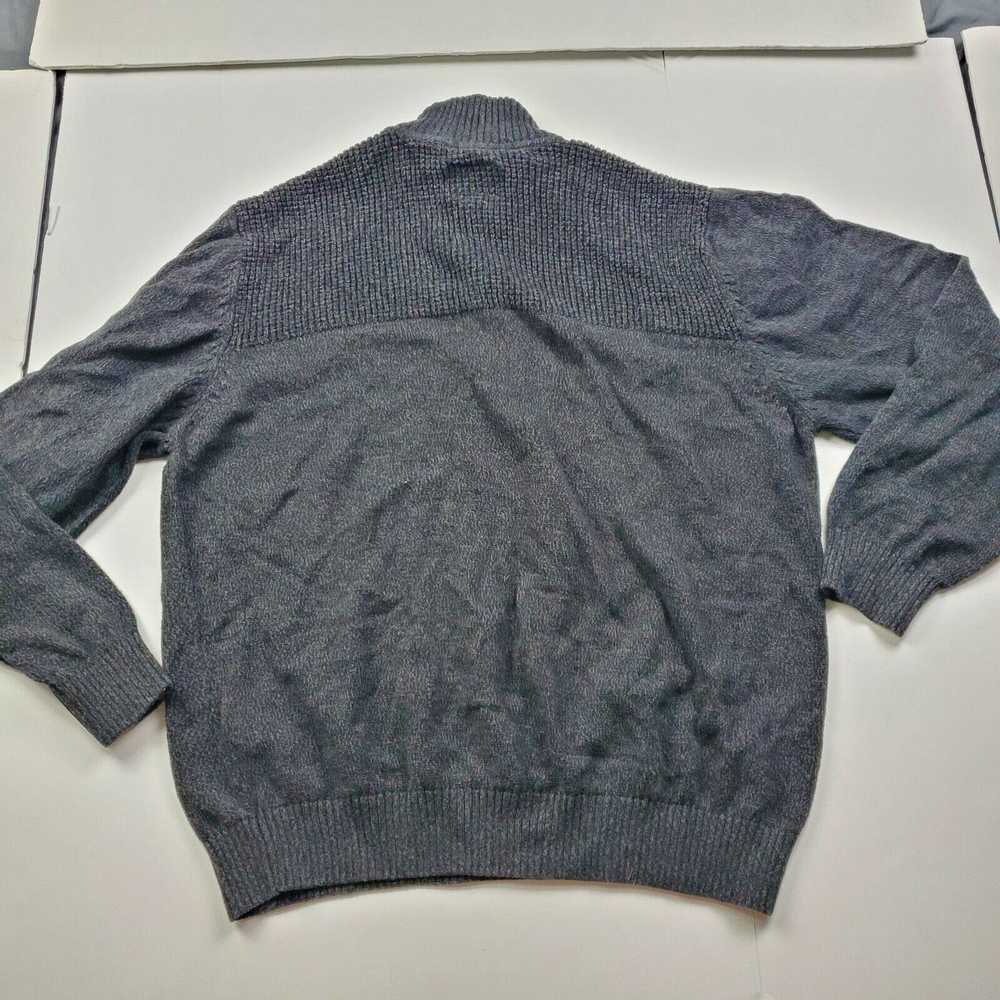 Coleman Coleman Mens XL Gray Sweater 1/4 Zip Long… - image 2