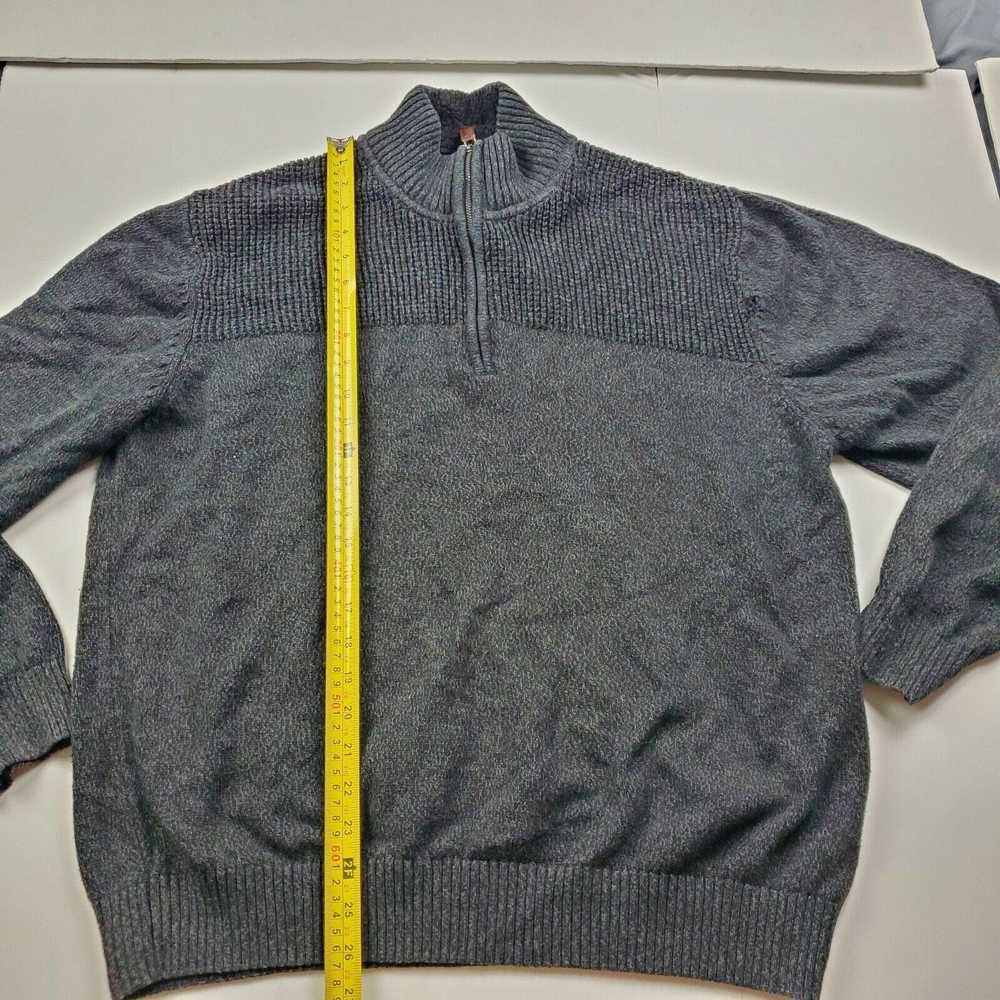 Coleman Coleman Mens XL Gray Sweater 1/4 Zip Long… - image 7