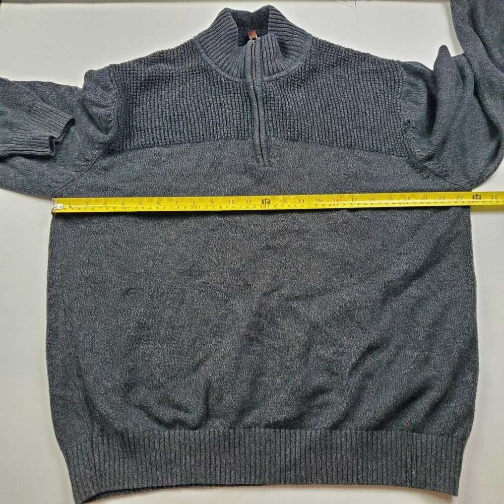 Coleman Coleman Mens XL Gray Sweater 1/4 Zip Long… - image 9