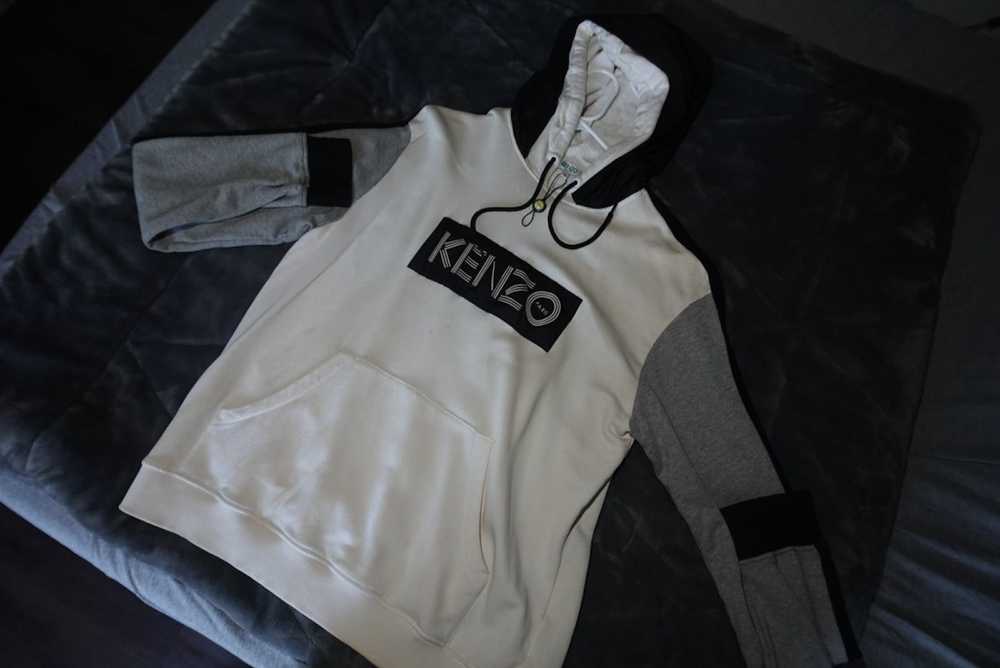 Kenzo Kenzo color block doubled hoodie - image 1