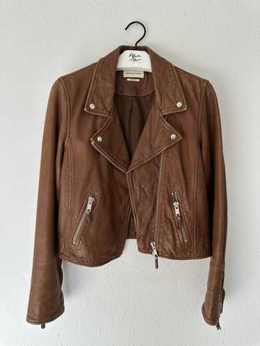 Isabel Marant Etoile Genuine Lamb Leather Biker J… - image 1