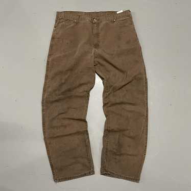 Carhartt Jeans 90s Workwear Brown Boyfriend Fit Relaxed Work Pants Baggy  Cargo Straight Leg Vintage 1990s Streetwear Work Wear Small Medium 