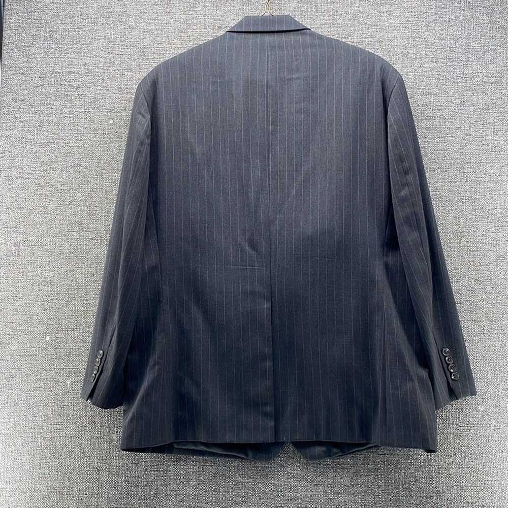 Chaps Chaps Blazer Mens 48R Gray Pure Wool Pinstr… - image 4