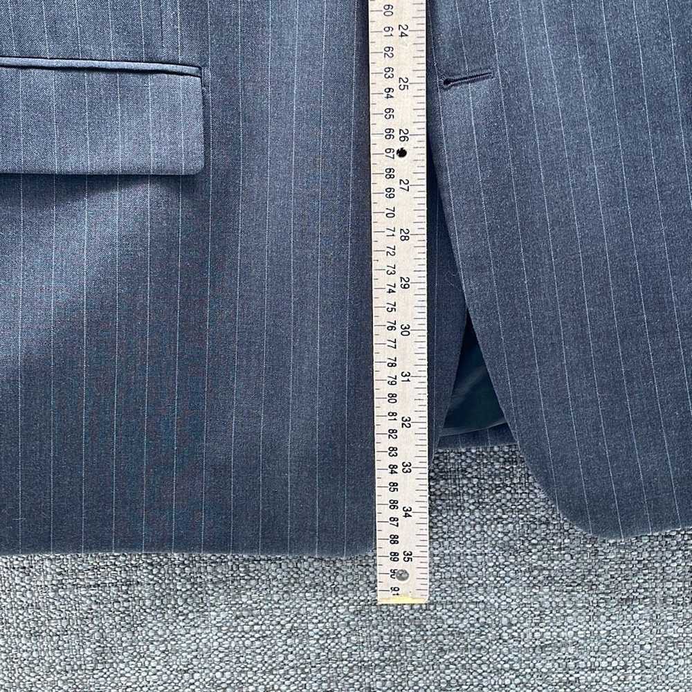 Chaps Chaps Blazer Mens 48R Gray Pure Wool Pinstr… - image 6