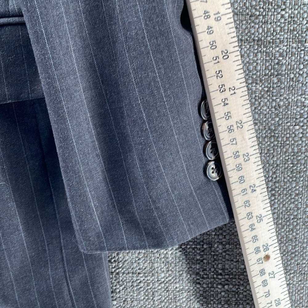 Chaps Chaps Blazer Mens 48R Gray Pure Wool Pinstr… - image 7