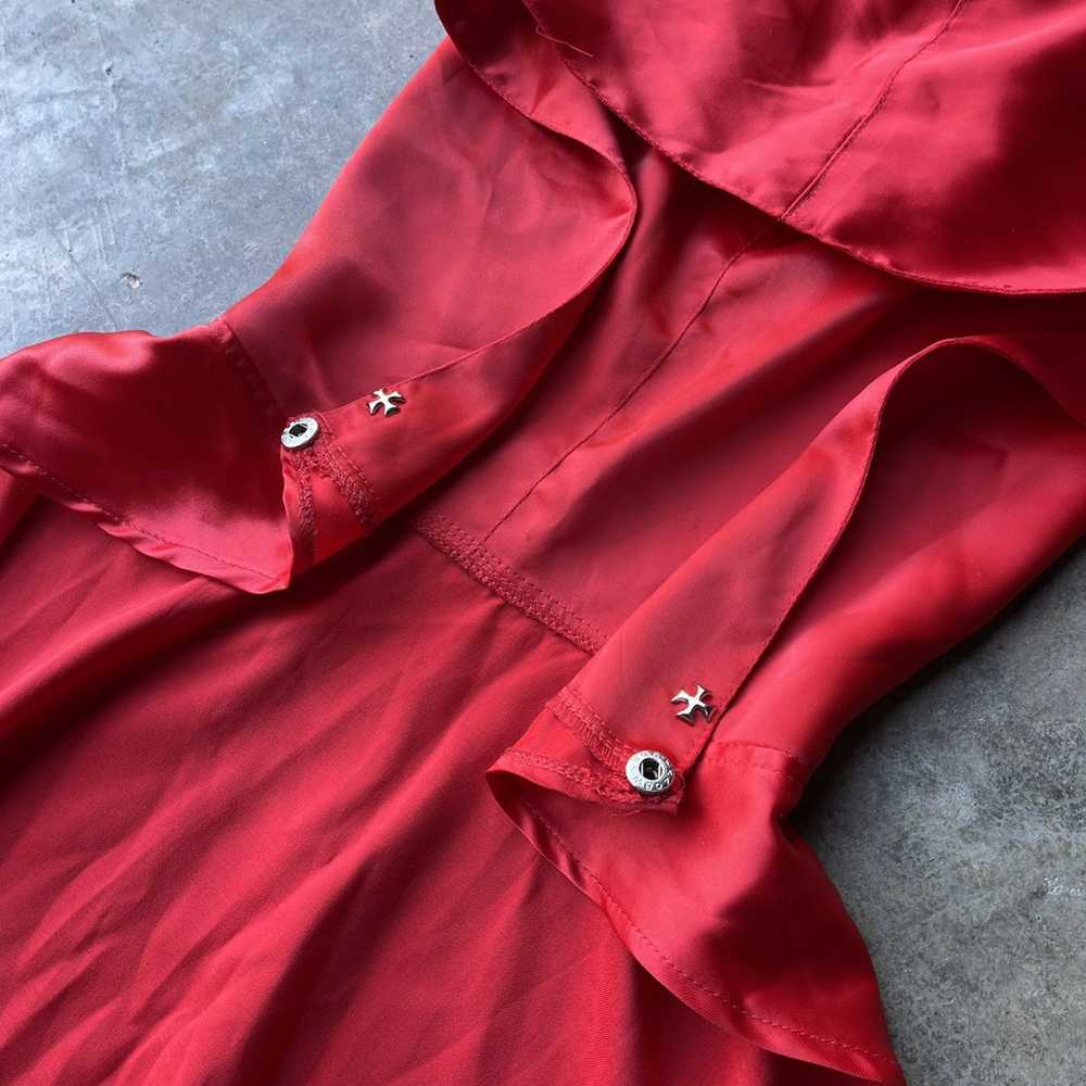 Avant Garde × Streetwear Red Avant Garde Silk Hoo… - image 10