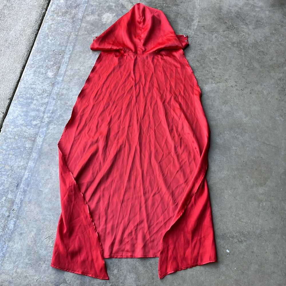 Avant Garde × Streetwear Red Avant Garde Silk Hoo… - image 11